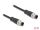 DELOCK M12 Kabel D-kodiert 4 Pin Stecker zu Stecker PVC 2 m