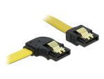 DELOCK SATA-Kabel SATA -> SATA links St/St 0.50m gelb Cli