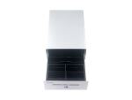 Equip Kassenschublade für Point of Sale (POS)-System, 4 Schein-/4 Münzfächer, herausnehmbare Münzschlitze, RJ11-Anschluss, Aluminium