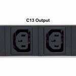 Intellinet 19" 8-fach IP-Steckdosenleiste / Smart PDU mit C13-Kaltgerätesteckdosen, Kontrolliert Strom, Temperatur und Luftfeuchtigkeit, C20-Stromeingang, 1 HE