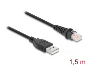 DELOCK RJ50 zu USB 2.0 Typ-A Barcodescanner Kabel 1,5 m