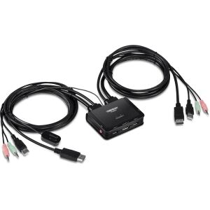 Trendnet TK-220DPI Tastatur/Video/Maus (KVM)-Switch Schwarz