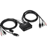 Trendnet TK-220DPI Tastatur/Video/Maus (KVM)-Switch Schwarz