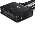 Trendnet TK-220DPI Tastatur/Video/Maus (KVM)-Switch Schwarz