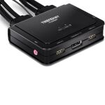 Trendnet TK-220DPI Tastatur/Video/Maus (KVM)-Switch Schwarz