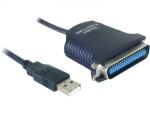 DeLOCK USB to Printer cable 0,8m Paralleles Kabel Schwarz