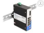 DELOCK Industrie Gigabit Ethernet Switch 8 Port RJ45 2 Port