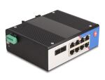 DELOCK Industrie Gigabit Ethernet Switch 8 Port RJ45 2 Port