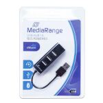 MediaRange MRCS502 Schnittstellen-Hub 480 Mbit/s Schwarz