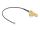 DeLOCK Antennenkabel RP-SMA 90° PCB Buchse zum Einbau zu I-PEX Inc., MHF® I Stecker 1.13 15 cm Gewindelänge 15 mm