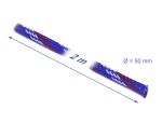 DELOCK Geflechtschlauch dehnbar 2 m x 50 mm blau-rot-weiß
