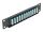 DELOCK 10" LWL Patchpanel 12 Port LC Quad aqua 1 HE schwarz
