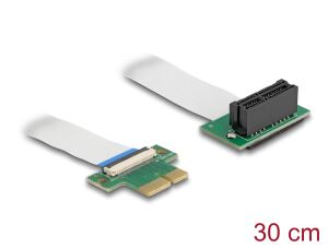 DELOCK Riser Karte PCI Express x1 St. zu 1 Slot FPC Kab.30cm