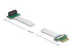 DELOCK Riser Karte PCI Express x1 St. zu 1 Slot FPC Kab.30cm