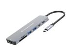 Conceptronic DONN28G 7-in-1 USB 3.2 Gen 1 Dockingstation,...