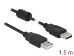 DeLOCK 1.5m, 2xUSB 2.0-A USB Kabel USB 2.0 1,5 m USB A...