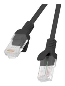Lanberg PCU5-10CC-0025-BK Netzwerkkabel Schwarz 0,25 m Cat5e U/UTP (UTP)