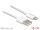DELOCK USB Daten-/Ladekabel iPhone/iPad/iPod 15cm weiß