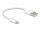 DELOCK USB Daten-/Ladekabel iPhone/iPad/iPod 15cm weiß