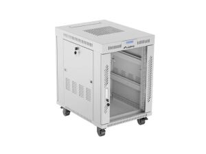 Lanberg FF01-6815-12SL Rack 15U Freistehendes Gestell Grau