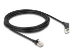 DELOCK RJ45 Netzwerkkabel Cat.6A S/FTP Slim 90° 3m...