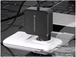 Conceptronic OZUL04BE 67W GaN USB-PD-Ladegerät, Eingebautes USB-C-Kabel