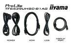 iiyama ProLite TF6539UHSC 65" 4K 24/7 Open Frame Touch IPS Display schwarz