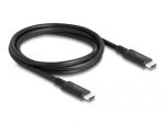 DeLOCK USB4 40 Gbps Kabel koaxial 1,2 m USB PD 3.1 Extended Power Range 240 W