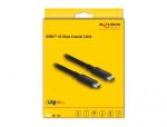 DeLOCK USB4 40 Gbps Kabel koaxial 1,2 m USB PD 3.1 Extended Power Range 240 W