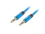 Lanberg CA-MJMJ-10CU-0030-BL Audio-Kabel 3 m 3.5mm Blau