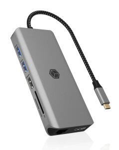 ICY BOX IB-DK4061-CPD, 12 zu 1 USB Type-C® Notebook DockingStation, 2x HDMI
