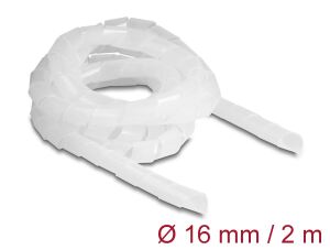 DELOCK Spiralschlauch flexibel 2 m x 16 mm transparent