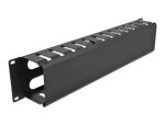 DELOCK 19" Kabelmanagement mit 4 Öffnungen 2 HE...