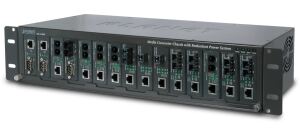 PLANET 15-Slot Media Converter Chassis AC Power Redundant