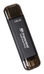 Transcend ESD310C Thunderbolt-Technologie 128 GB USB Type-A / USB Type-C USB 3.2 Gen 2x2 Schwarz