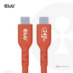 CLUB3D USB2 Typ-C Bi-Direktionales USB-IF zertifiziertes Kabel 480Mb, PD 240W(48V/5A) EPR St./St. 3m