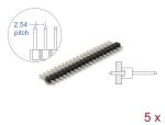 DELOCK Stiftleiste 20 Pin, Rastermaß 2,54 mm, 1-reihig 5 St.