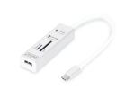 Digitus USB Typ-C™ OTG 3-Port Hub + Kartenleser