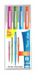 Papermate Flair Original Filzstift Medium Blau, Grün, Orange, Pink