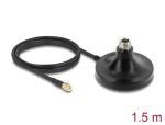 DeLOCK Magnetischer Antennen Standfuß 1 x N Buchse zu 1 x SMA Stecker ULA100 1 m outdoor schwarz