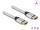 DeLOCK Ultra High Speed HDMI Kabel 48 Gbps 8K 60 Hz silber 0,5 m zertifiziert