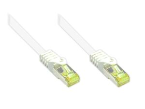 Alcasa 0.15m Cat7 RJ-45 Netzwerkkabel Weiß 0,15 m S/FTP (S-STP)
