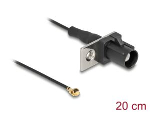 DELOCK Antennenkabel FAKRA A Stecker zu MHF I ST 1,13-20cm