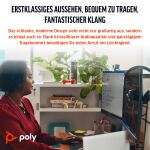 HP Poly Blackwire 3310 Monaurales USB-C-Headset, für Microsoft Teams zertifiziert, + USB-C/A-Adapter