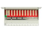 DELOCK 10" Patchpanel 12 Port Cat.6A grau