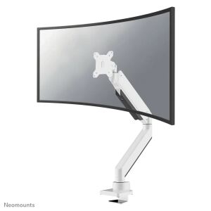 Neomounts NM-D775WHITEPLUS Monitorarm 10-49" - Gasfeder - Topfix - 180°-Stopp