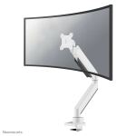 Neomounts NM-D775WHITEPLUS Monitorarm 10-49" - Gasfeder - Topfix - 180°-Stopp