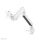 Neomounts NM-D775WHITEPLUS Monitorarm 10-49" - Gasfeder - Topfix - 180°-Stopp