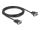 DeLOCK Seriell Kabel RS-232 D-Sub9 Buchse zu D-Sub9 Buchse Stromanschluss an Pin 9 3 m