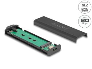 DELOCK Externes USB Type-C 20 Gbps Combo Gehäuse